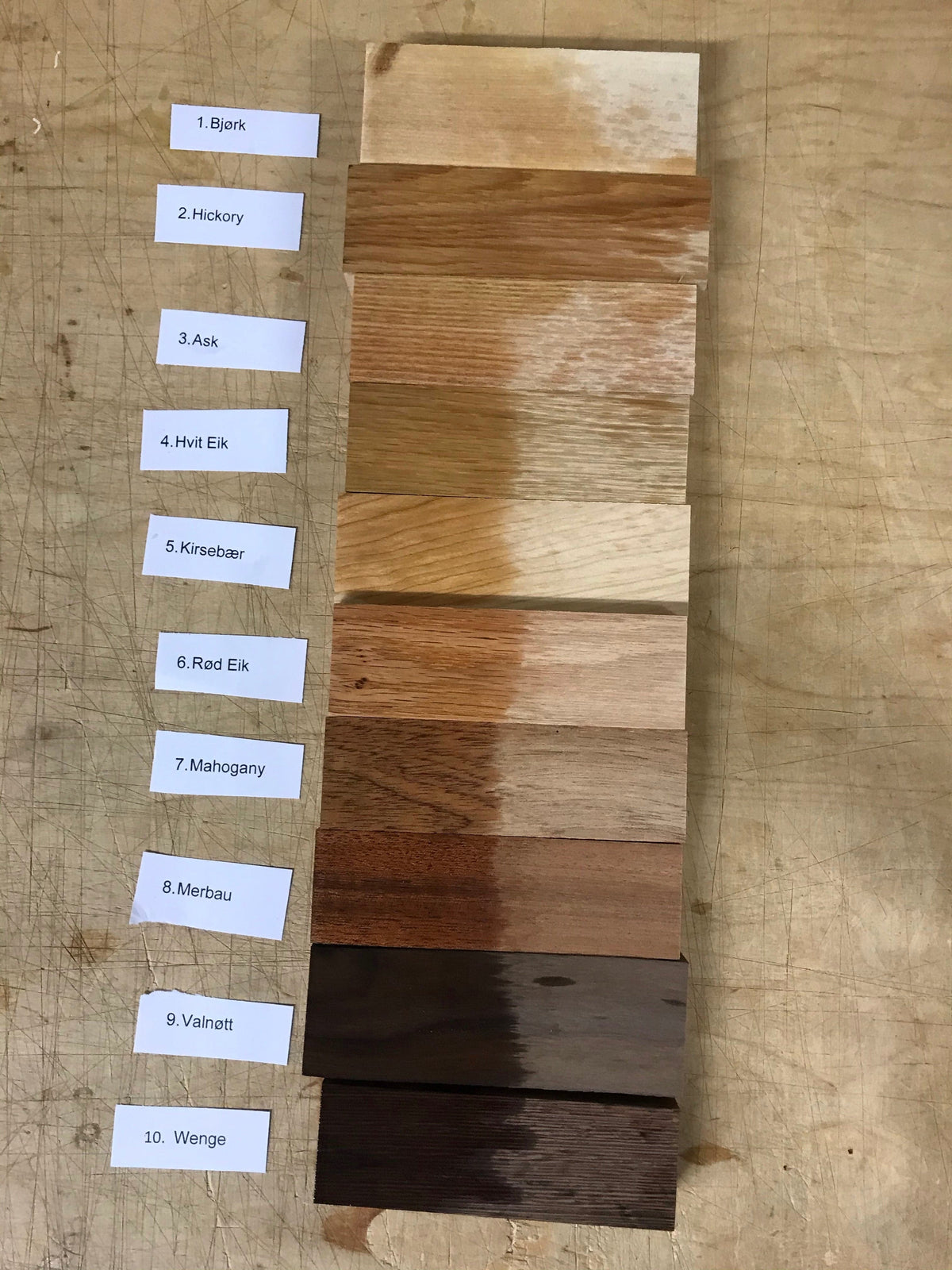 Manche de couteau en bois
