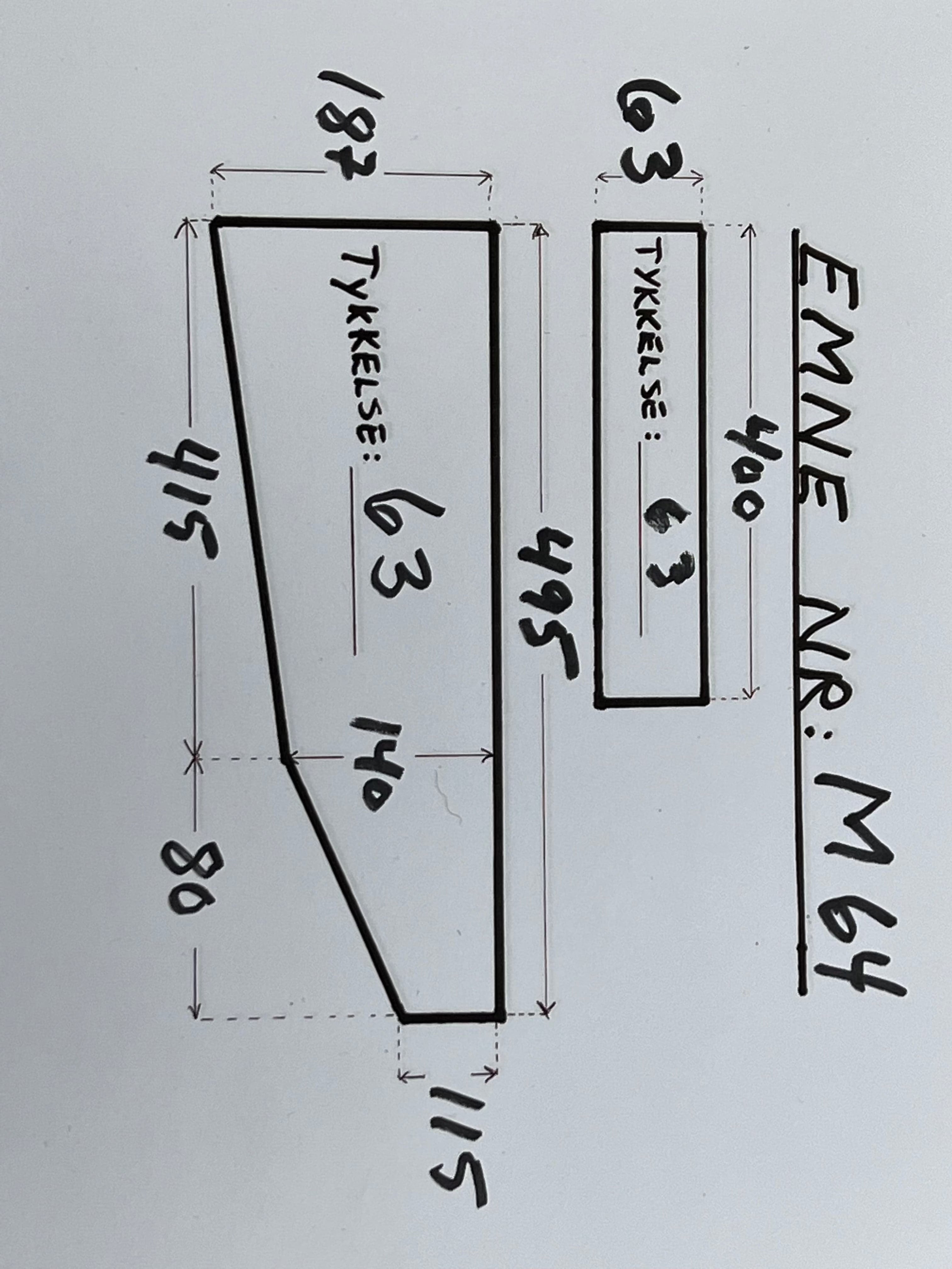 Ébauche de crosse en noyer turc grade 4 M-64